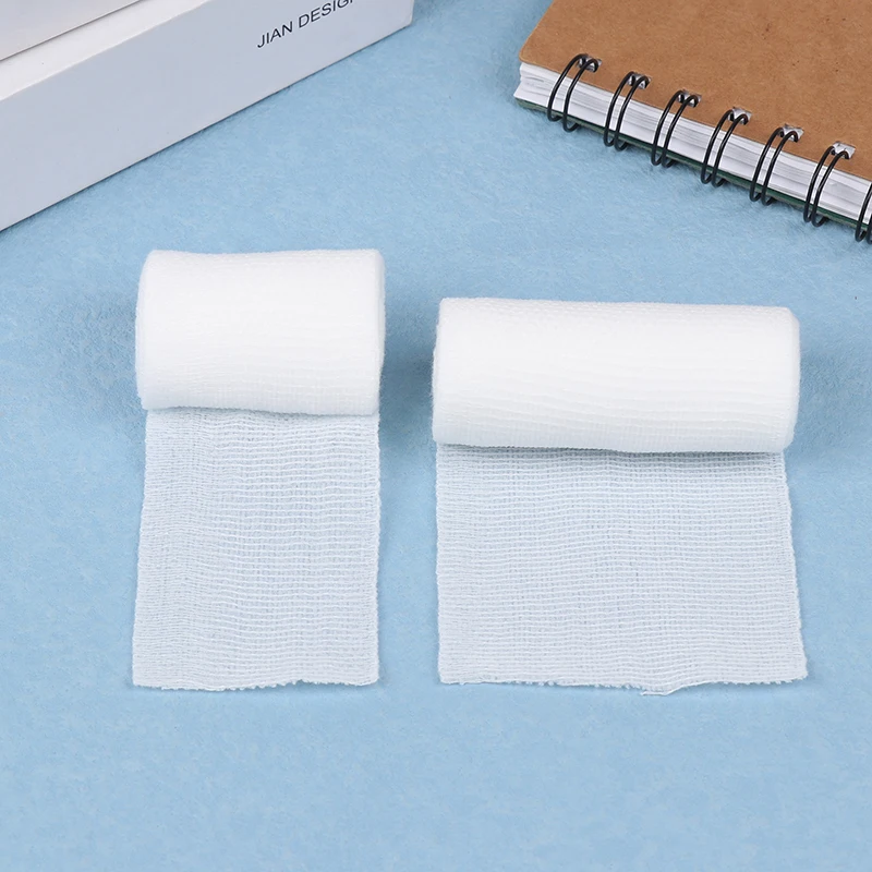 1 Roll PBT Elastic Bandage Medical Wound Care Hemostatic Emergency Bandage Wound Dressing Gauze Roll