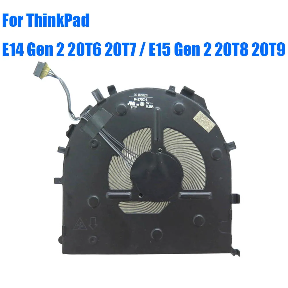 For Lenovo For ThinkPad E14 Gen 2 20T6 20T7 / E15 Gen 2 20T8 20T9 M-270C-1 BAPC0806R5HY001 DC5V Laptop CPU Fan