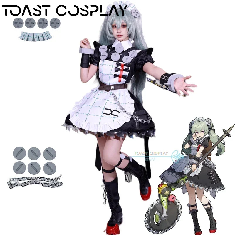 Zenless Zone Zero Cosplay Traje para Mulheres, Corin Wickes, linda roupa de empregada, vestido cosplay, roupas de festa, jogo