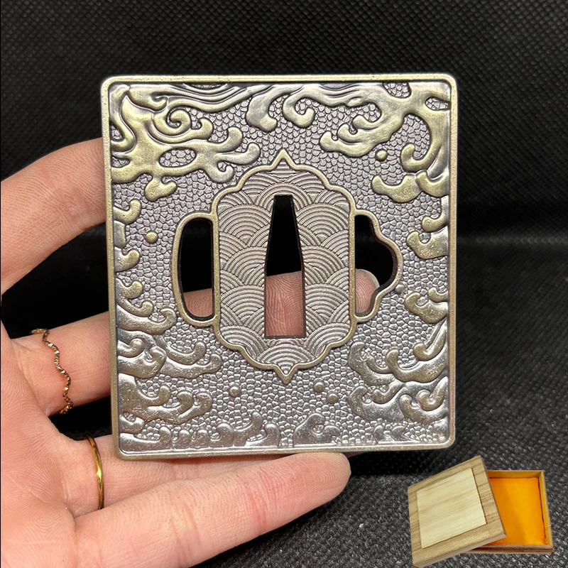

Sea Wave Guard Beautiful Handmade Katana Tsuba Samurai Sword Fitting