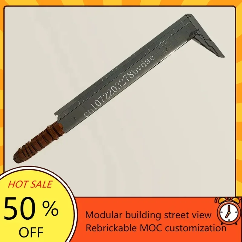 

1436PCS sword Uruk hai Scimitar Modular MOC Creative street view Model Custom Puzzles Architecture DIY Education Model Toy Gift