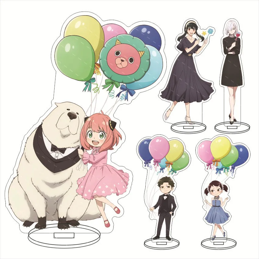 Spy Family Acrylic Standee Anya Loid Yor Bond Family Anime Desktop Display Decor Gift Figure Stand Tabletop Ornament Collection