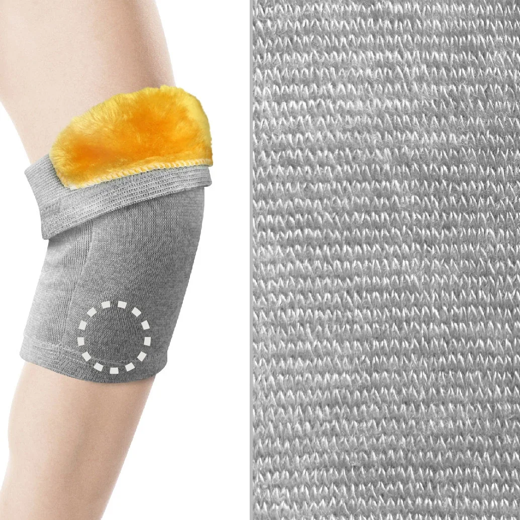 Winter Knee Pads Pure Fleece Knee Pads Knee Sleeve Men Women Warmth Cold Protection Resilience Thick Cotton Leggings Knee Pads