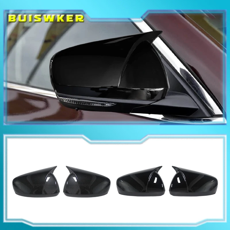 L+R MP Style Rearview Mirror Cover Caps For Renault Koleos MK2 HC For Samsung QM6 2017-2023 Covers Shell Body Kits Tuning ABS