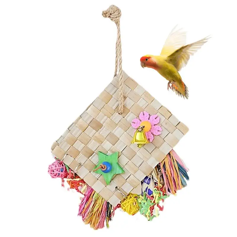 Bird Shredding Toys Small Anti Biting Parrot Chewing Shredder Hangings Cage Toy Funny Bird Accessories For Parakeets Budgies