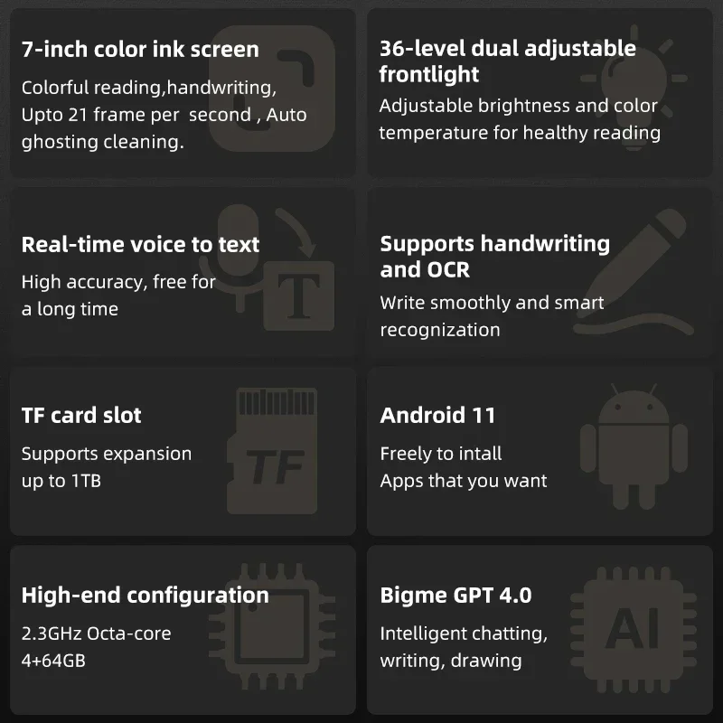 New! Bigme B751C 7-inch color eink screen e-book reader electronic paper book reading e Ink ebook ereader tablet