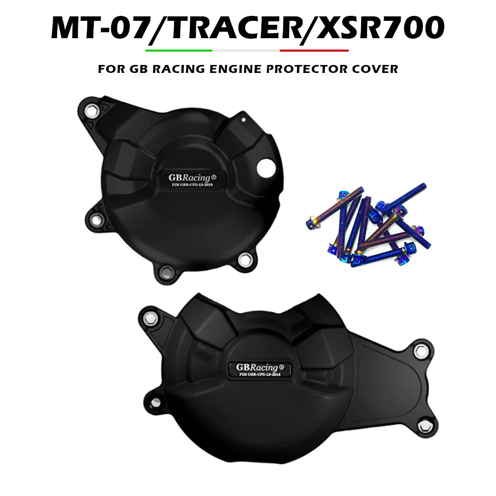 GB Racing Engine Cover MT07 FZ07 XSR700 TENERE700 2014-2023 For YAMAHA Motorcycle Alternator Clutch Protection Cover Accessories