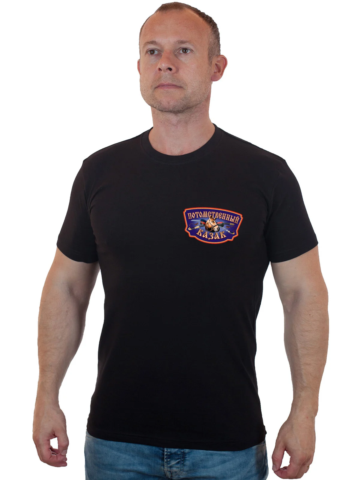 Russian Warriors Cossack Descent T Shirt. 100% Cotton Short Sleeve O-Neck Casual T-shirt Loose Top New Size S-3XL