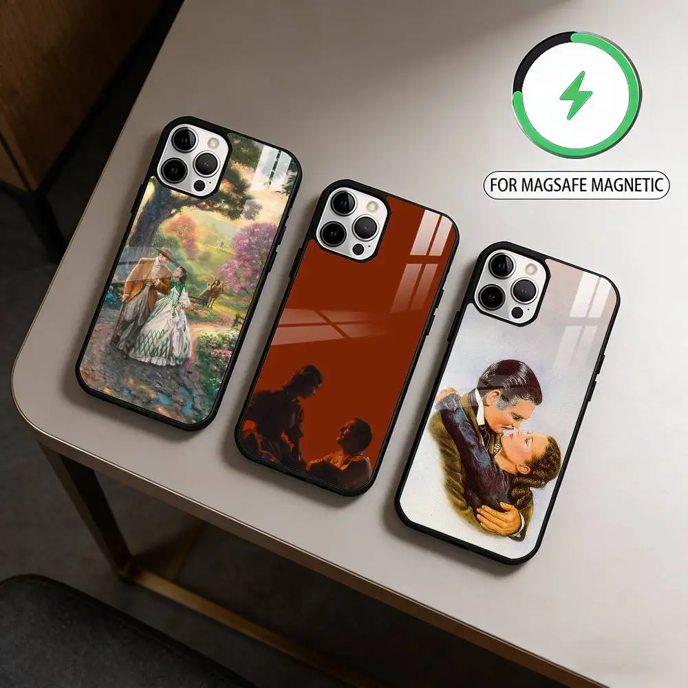 

Love Gone with the Wind Phone Case For iPhone17,16,15,14,13,12,11 Plus,Pro Max Magnetic For Magsafe Wireless Charging