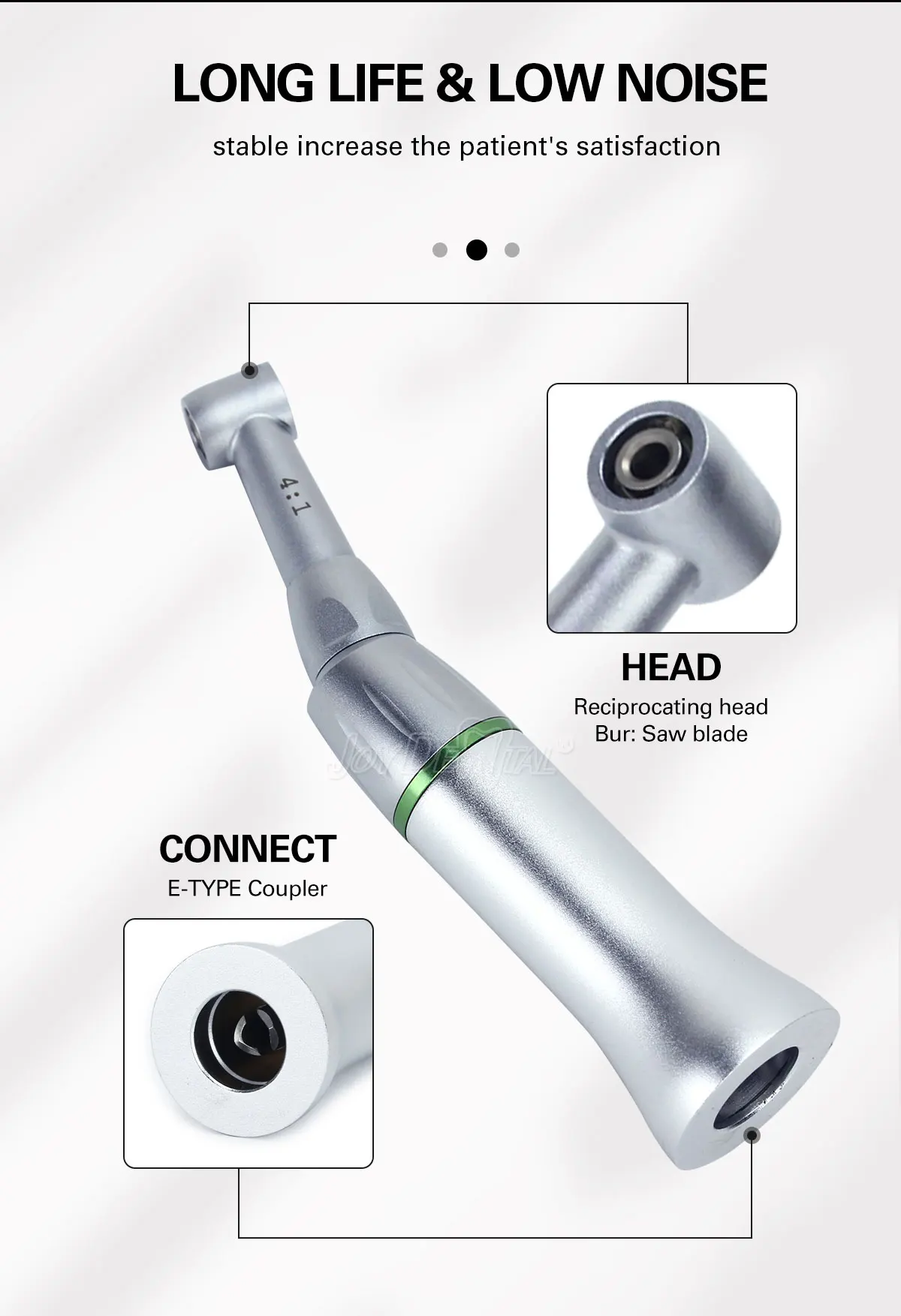 AZDENT Dental 4:1 Reduktions-Winkelstück Interproximale Polierstreifen 1:1 Interproximaler Polierer – Detail 34