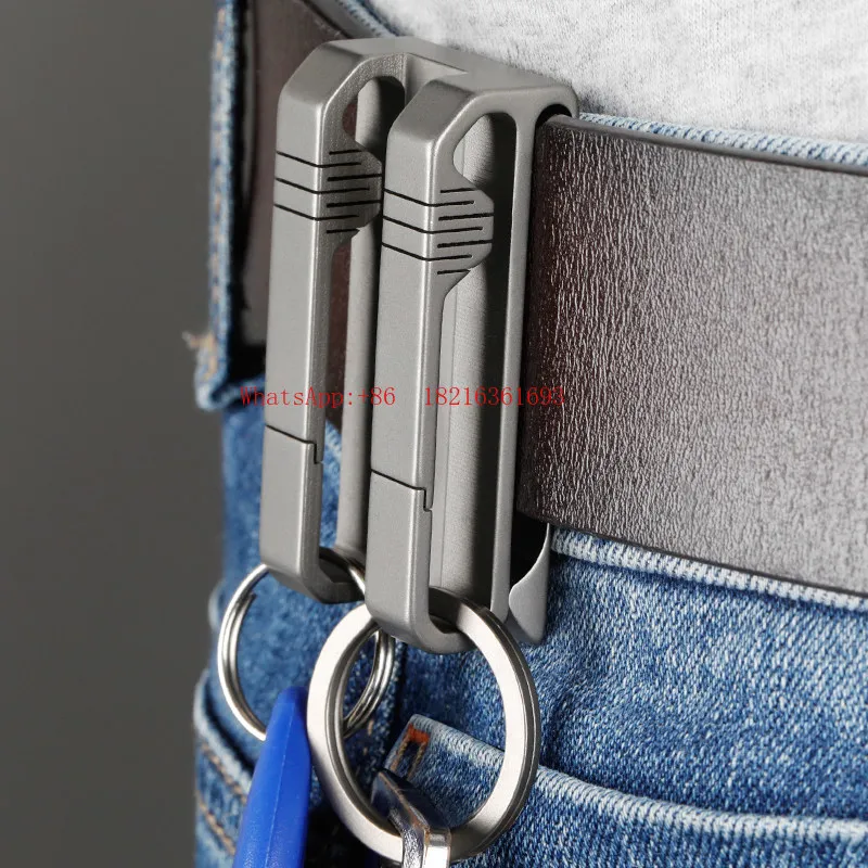 Belt Keychain Car Men's Waist Sweatpants Key Double Buckle Pendant Belt Buckle