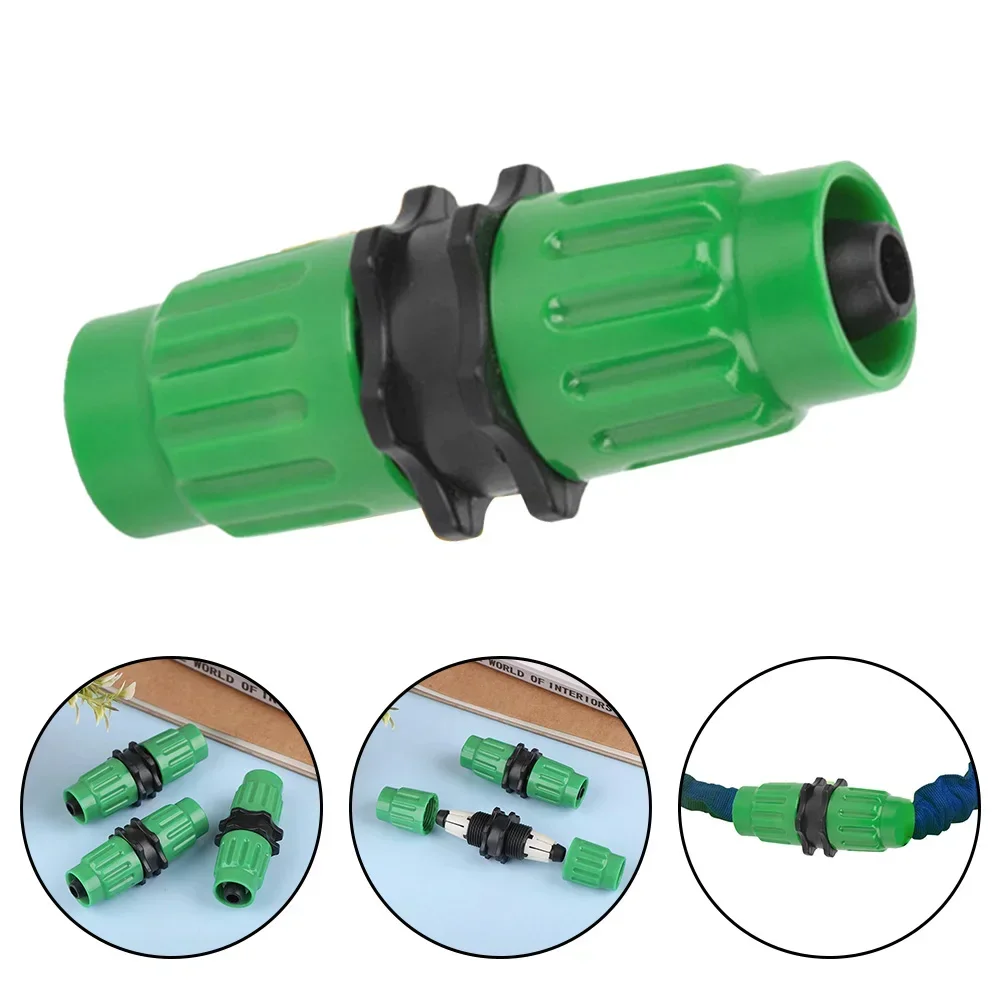 Pipe Locking Fitting Retractable Tube 8/11mm Hose Fittings 3/8 Inch Hose Repair Fittings Garden Irrigation Hose Fittings Green ﻿