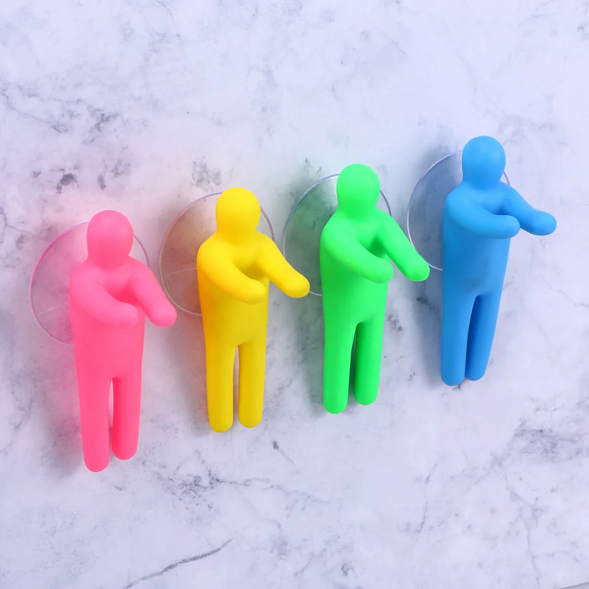 

6 Pcs Toothbrush Holders Towel Hangers Bathroom Hooks Suction Cup Organizers Storage Thick Strong Travel Hotels