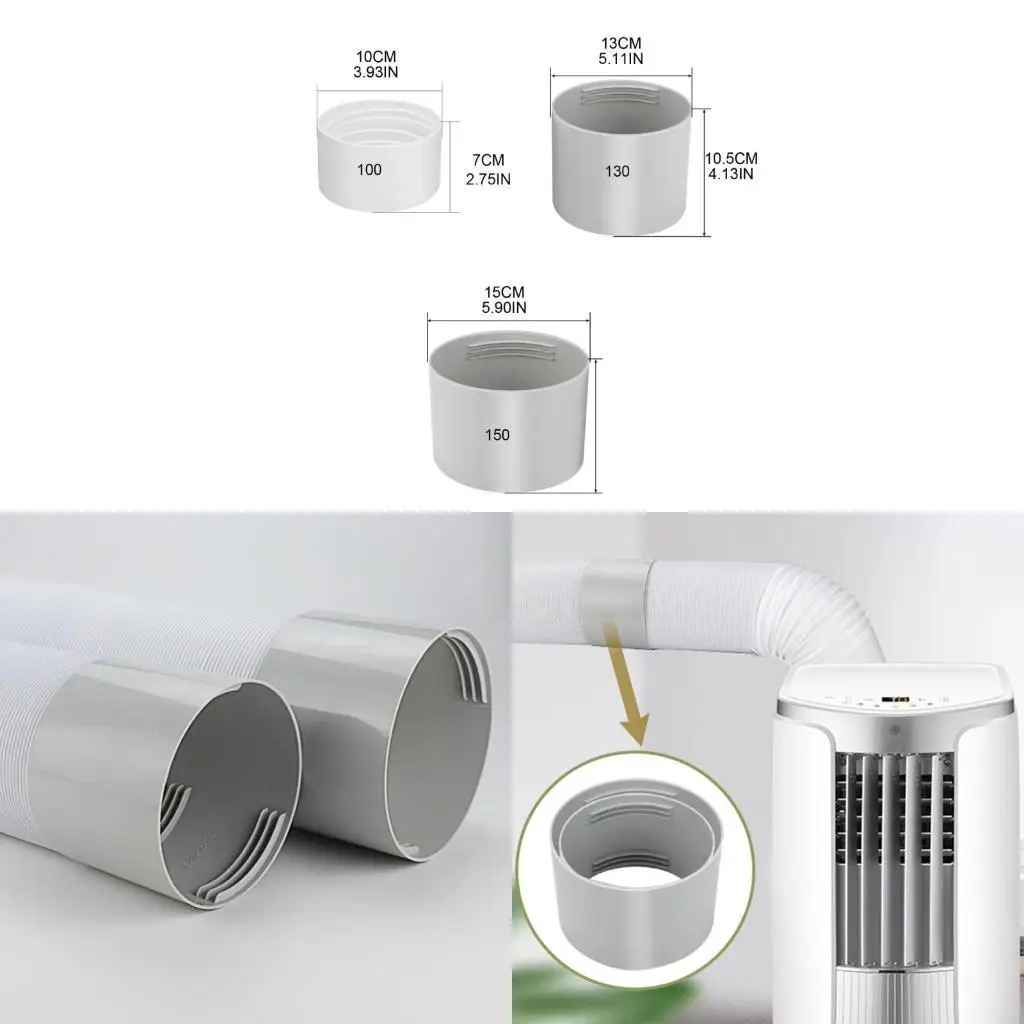 F92F Durable Air Conditioner Hose Coupler Exhaust Hose Extension Connector Tube Kits