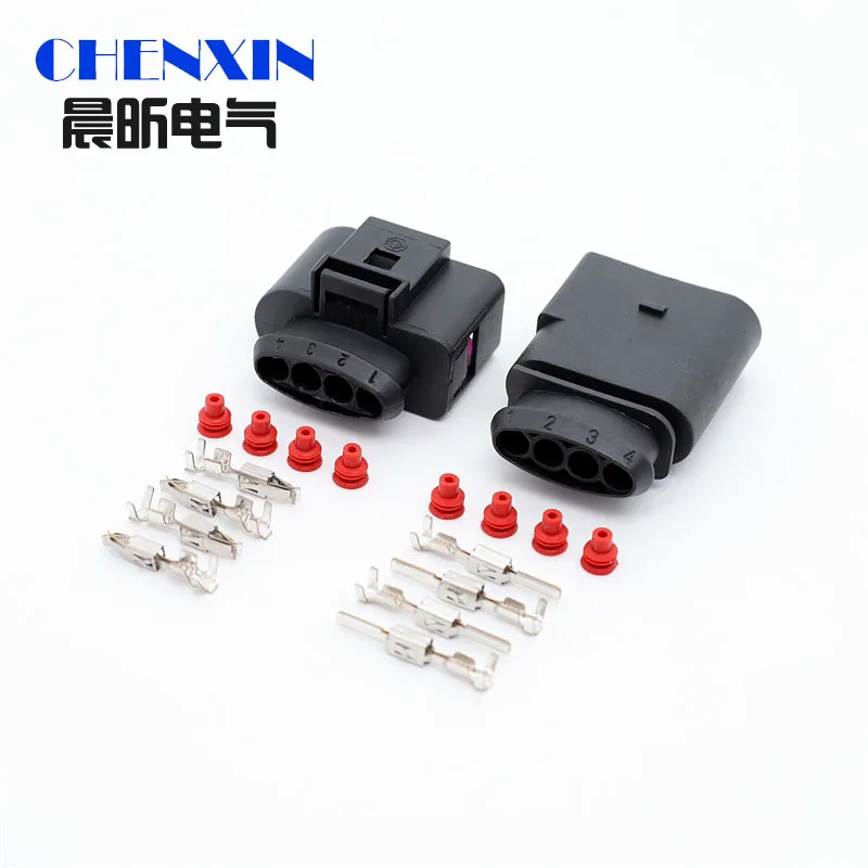 4 Pin 3.5MM VW Skoda VAG Automotive Connector 4B0973724 Coil Extension Adapter Electrical Wire Plug 1J0973724 For AUDI