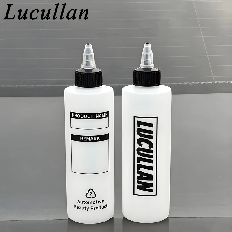 Lucullan 250ml dispensa garrafas com tampa superior torcida sem vazamento portátil para dispensador de cera líquida e selantes