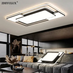 Remote Dimming Round Square New Modern LED Chandelier Lights Dining Living Room Kitchen Aisle Flats Hall Lamps Indoor Lighting