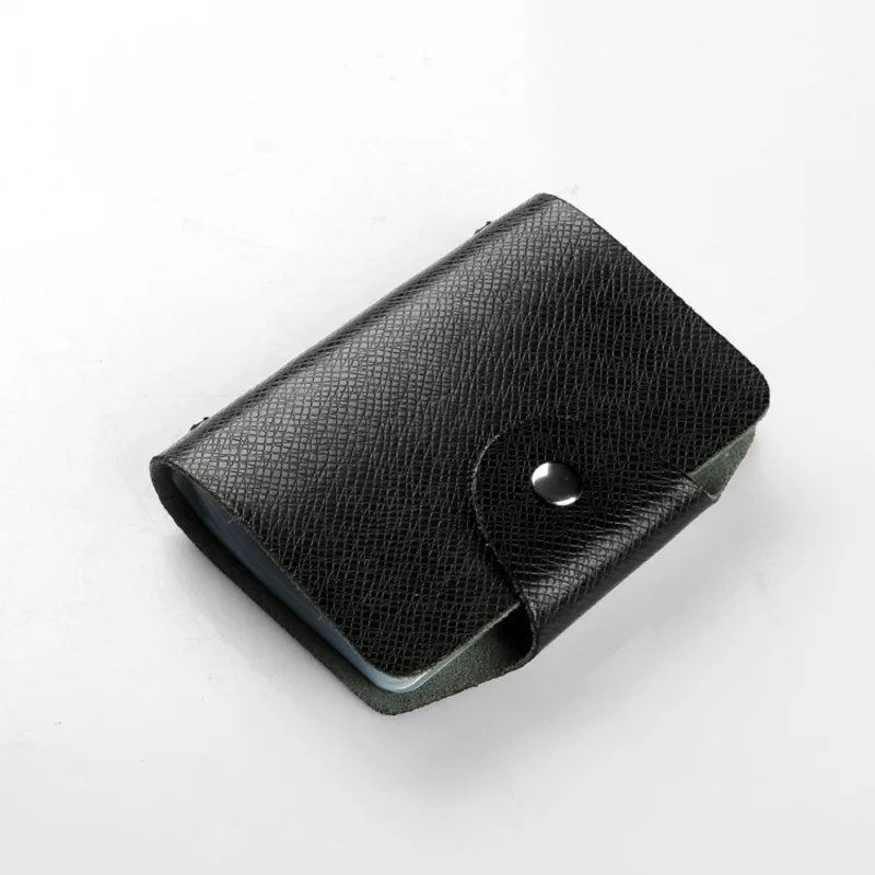 Sale Men's Genuine Leather Multi-card Slots Cowhide Bank Case Business Card Credit Card Holder Wholesale Coin Purses Purse