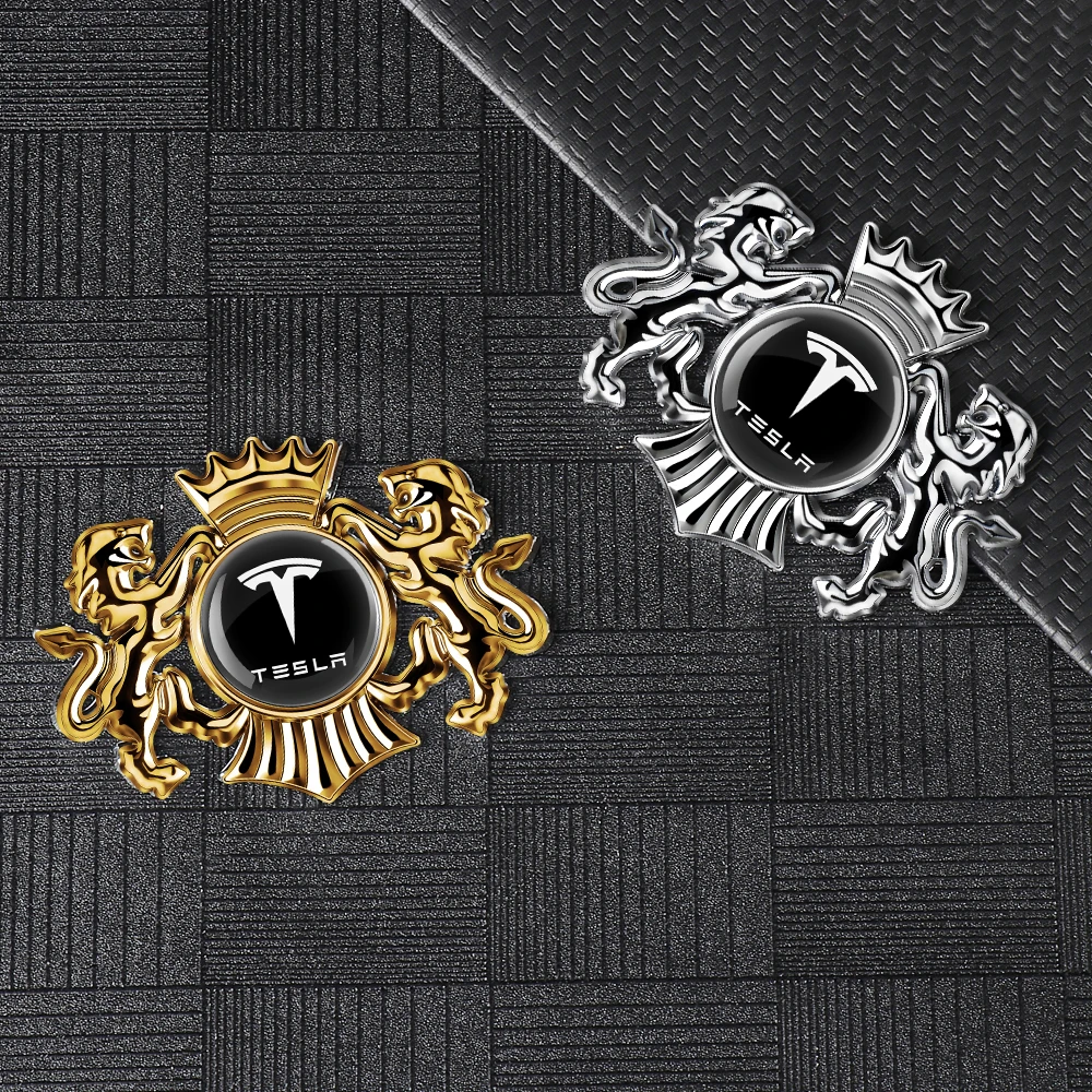 1 قطعة ثلاثية الأبعاد سيارة معدنية لاصقة تزيين السيارات درع شارة الشارات ل تسلا نموذج 3 نموذج S نموذج X لفائف وزارة الدفاع WYE رودستر الغازي