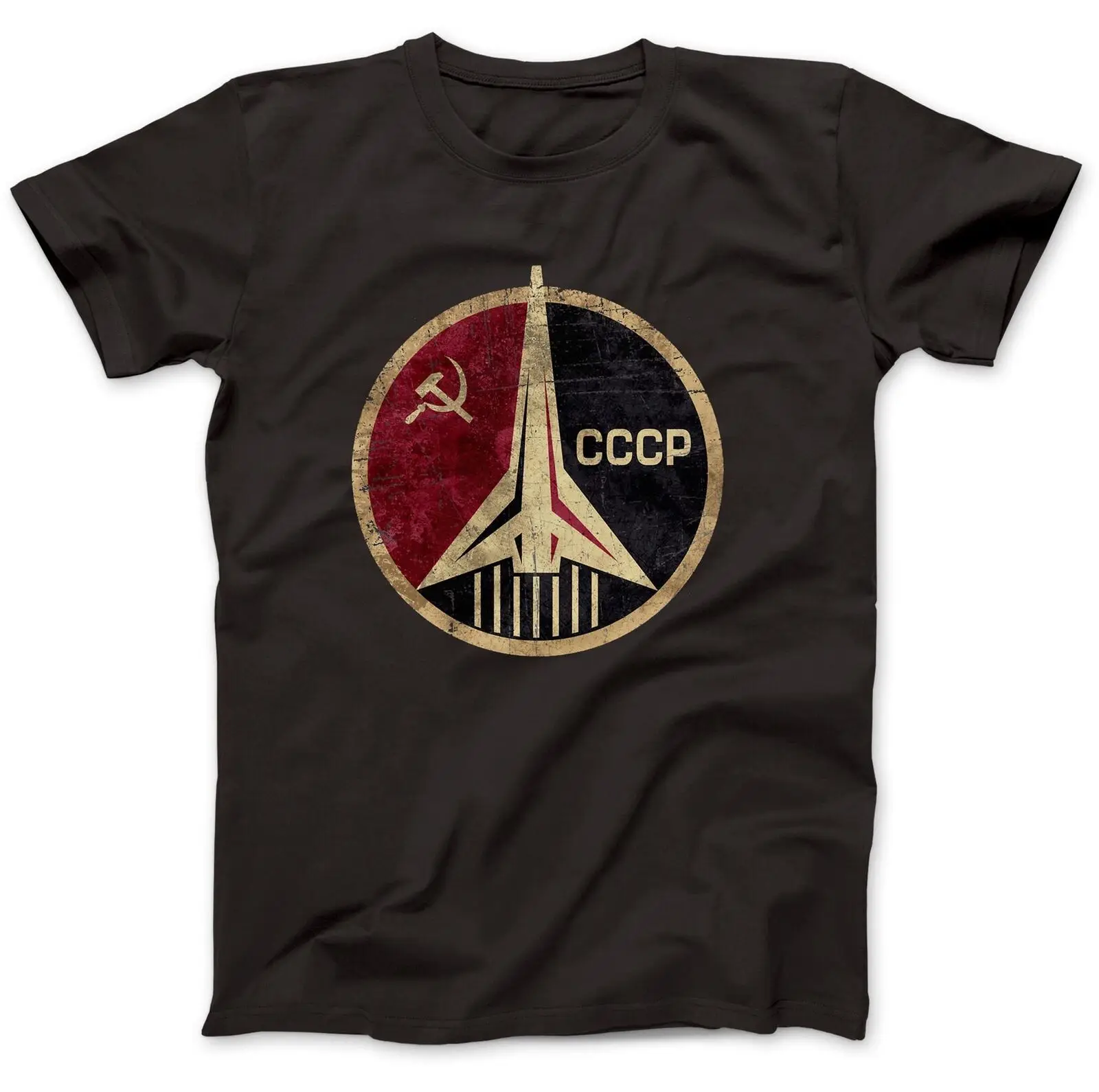 

CCCP Russian Soviet USSR T-Shirt 100% Premium Cotton Hammer And Sickle