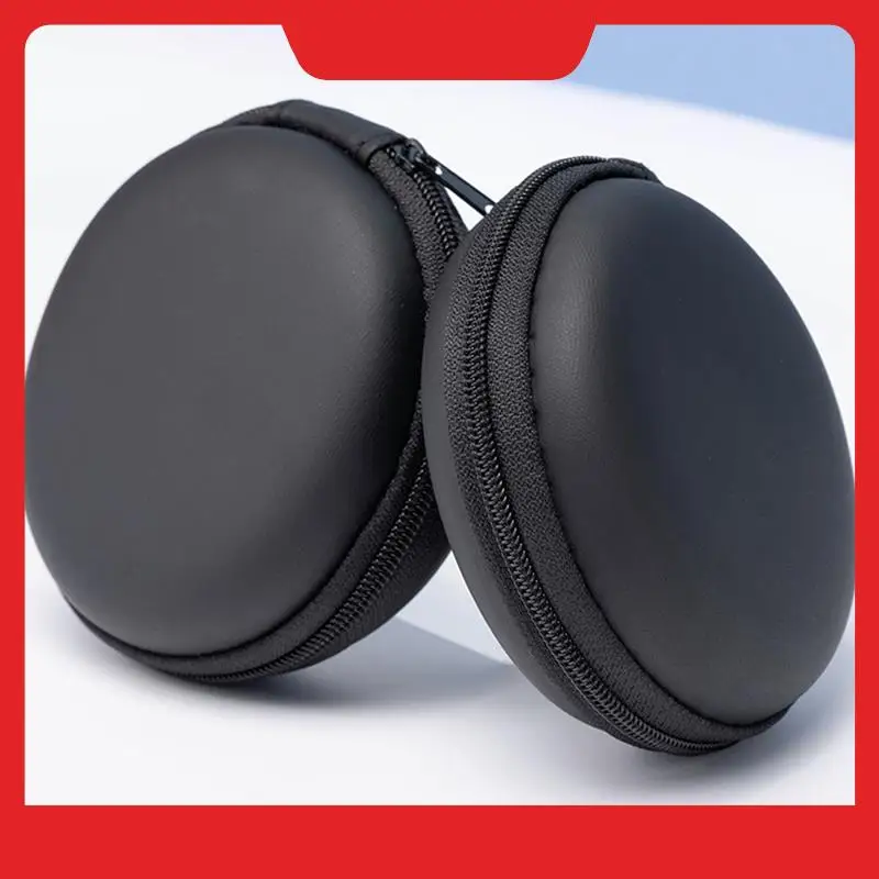 Round Earphone Bag, Neutral Zipper Bag, Earphone Storage Bag, Data Cable Bluetooth Earphone Packaging Box