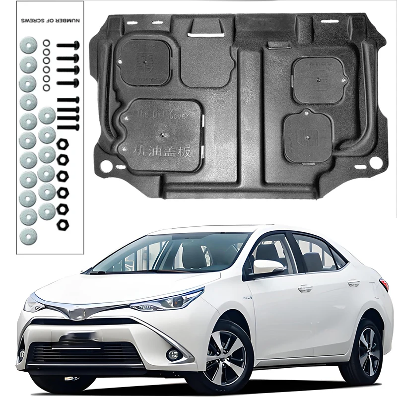 

For Toyota LEVIN Double Engine 2016- Engine Guard Board Splash Shield Mud Fender Plate Cover Black Car Mudflap Mudapron Mudguard