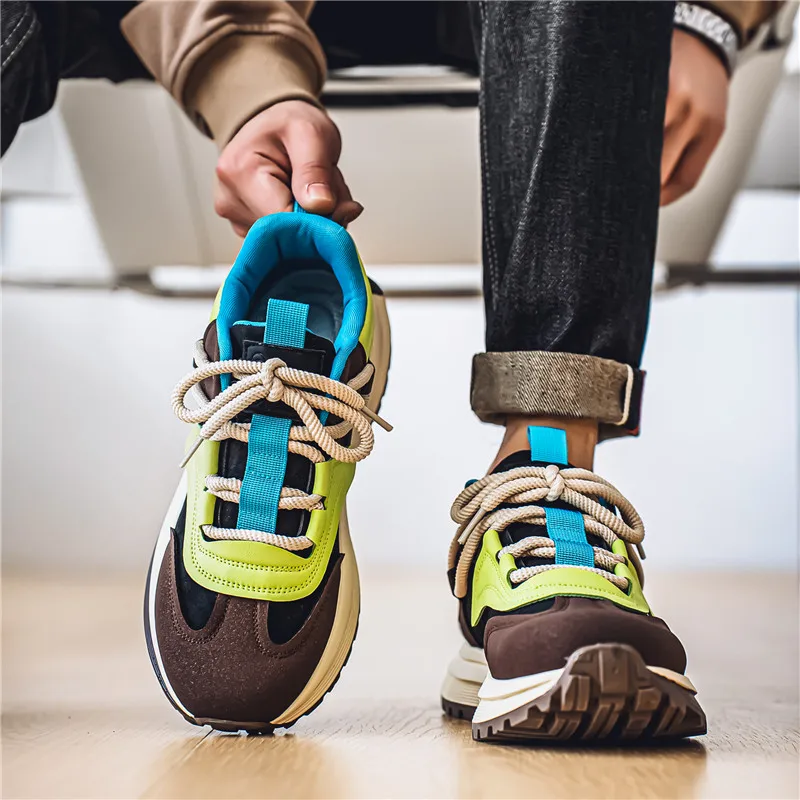 

Sports and Leisure Men's Shoes Niche Design Sense Men's Shoes Essential for Going Out on The Street Suitable for Both Men Women