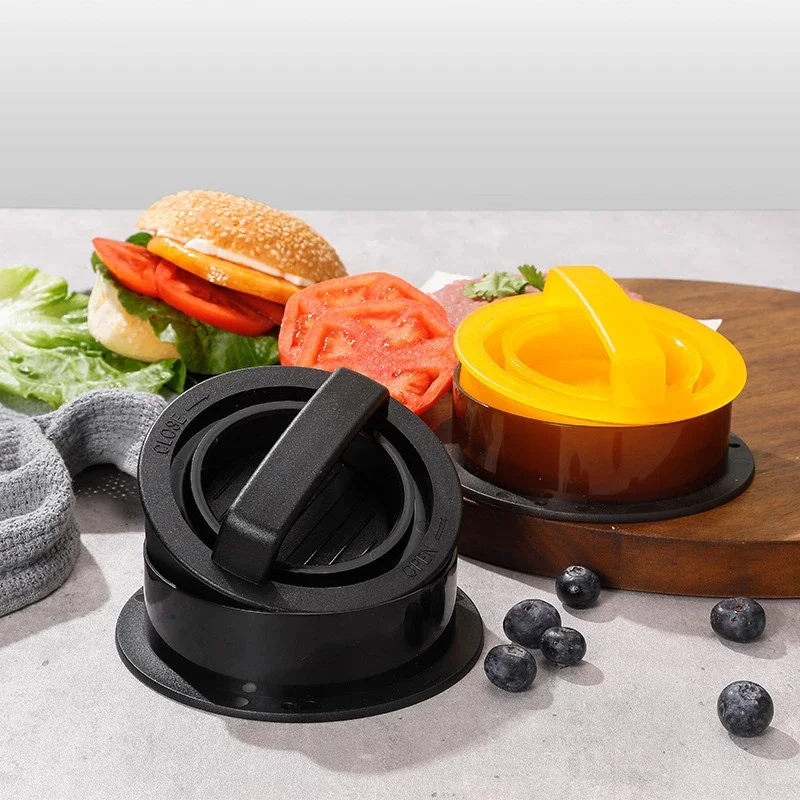 Hamburger Meat Press Maker Food-Grade ABS Hamburger Pancake Press Set Meat Press Cutlets Patty Maker Mold Kitchen Gadgets