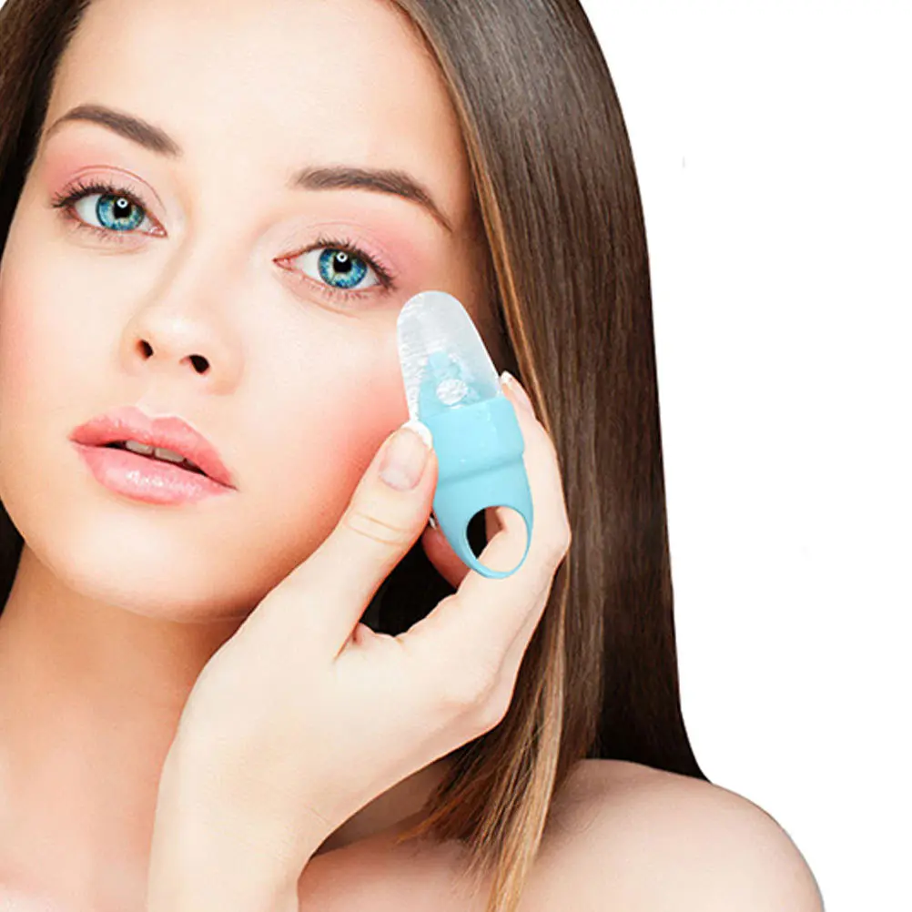 2Pcs Silicone Facial Massage Tool Face Ice Mold for Skin Care Cold Compress Pain Relief Massager