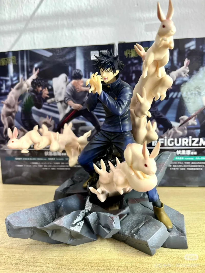 متوفر في المخزون الرسمي سيجا جوجوتسو كايسن 19 سنتيمتر Fushiguro Megumi تمثال أنيمي تمثال بولي كلوريد الفينيل نموذج دمية جمع لعبة هدية الكريسماس #3