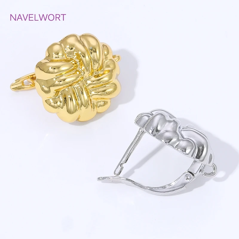 1/2Pairs 18K Gold Plated Brass Earwire Earrings Hook Clasp Findings,Shvenzy Earring Fixtures,DIY Earring Making Accessories