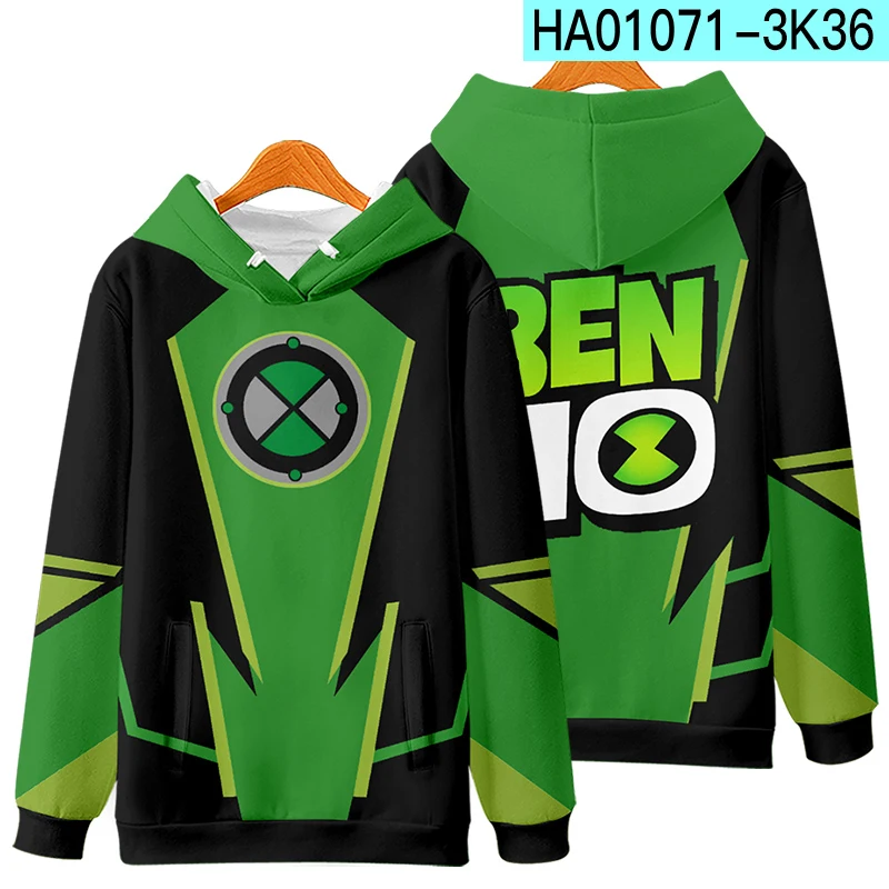 Anime Ben10 Alien Force Cosplay Hoodie Boy girls kids Harajuku Sweatshirt Streetweart Hip Hop Hooded Jacket Kids Tracksuit