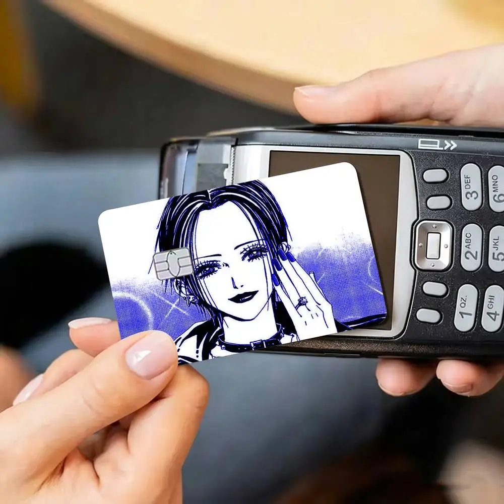 Anime Cool Nana O-Osaki  Credit Card HD Stickers Game Card Decal Small Chip Waterproof Sticker Gift