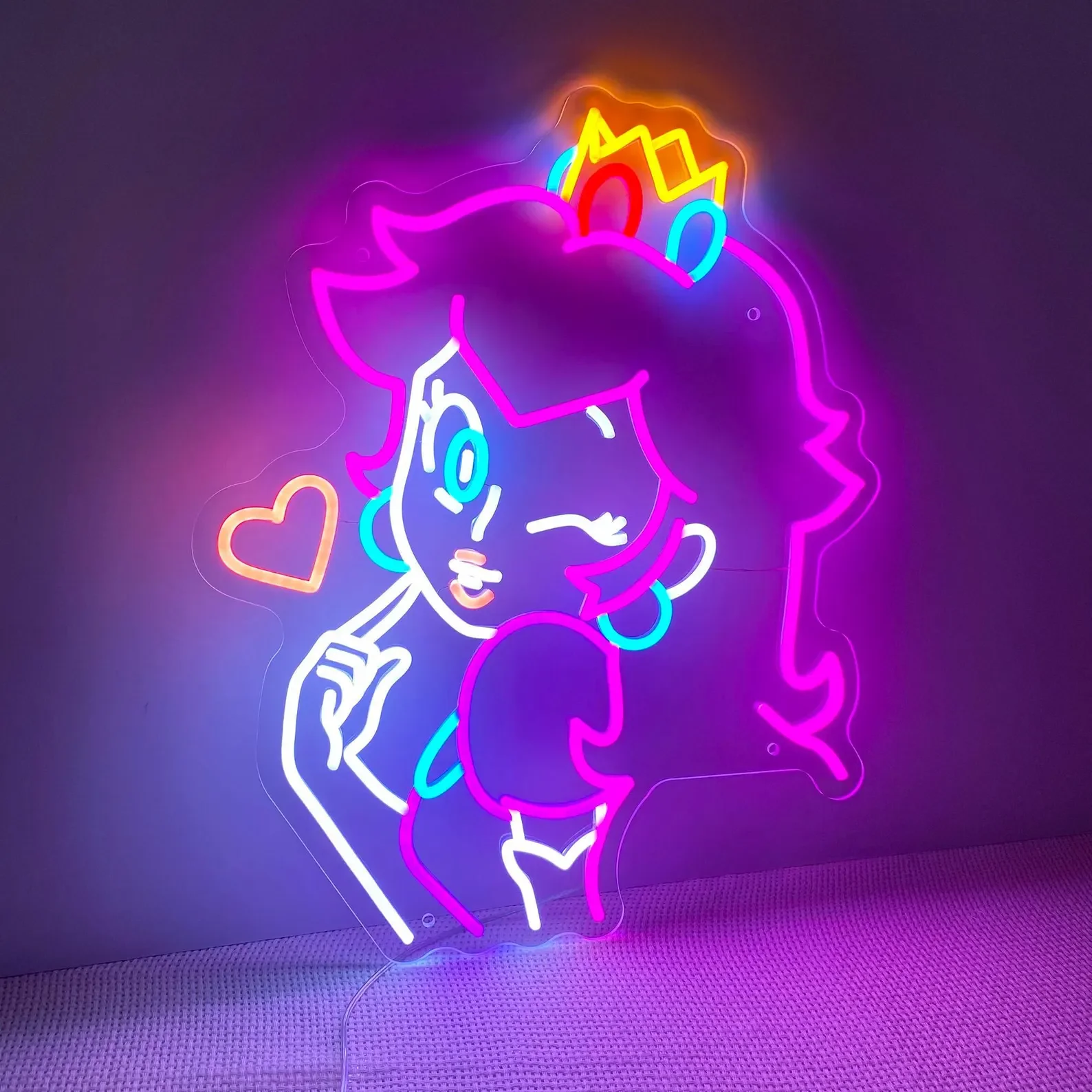 

Princess Neon Sign, Kawaii Princess Neon Wall Art, Custom Anime Neon Sign, Gaming Room Decor,Gift for Her, Fan Art,Birthday Gift