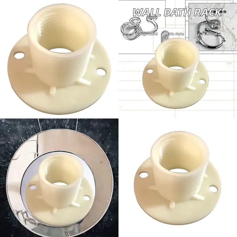 for Retail Store Modern Design Round Wall Mounted Plastic Bath Hardware Set Display Stand with Easy to Clean Function