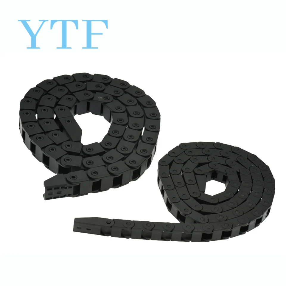 7 X 7mm 10x10mm L1000mm Cable Drag Chain Wire Carrier With End Connectors For 3D Printer Tools