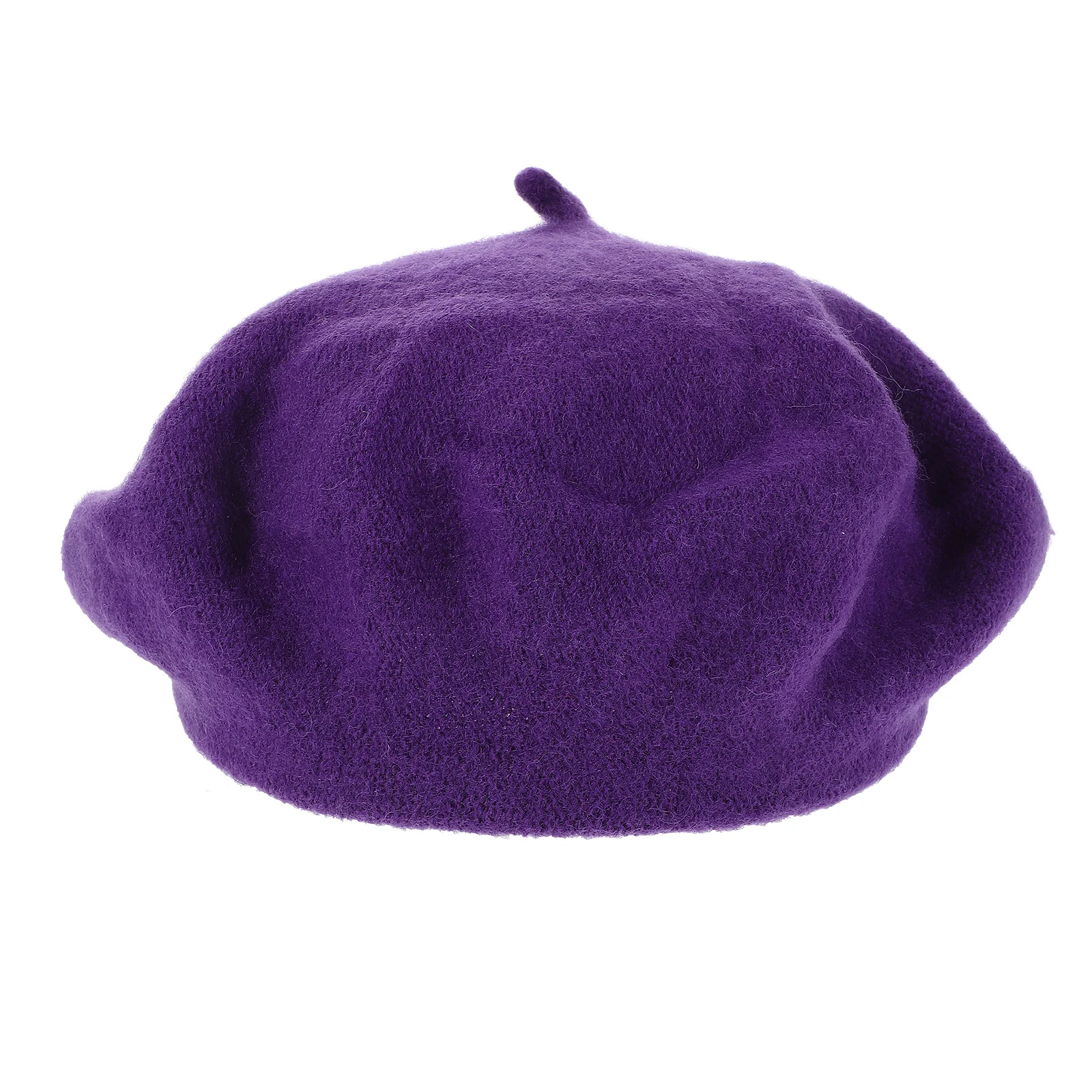 

Woolen Beret Artist Hat Women Fashion Lady French Purple Hats for Fashionable Vintage Autumn Casual Ladies