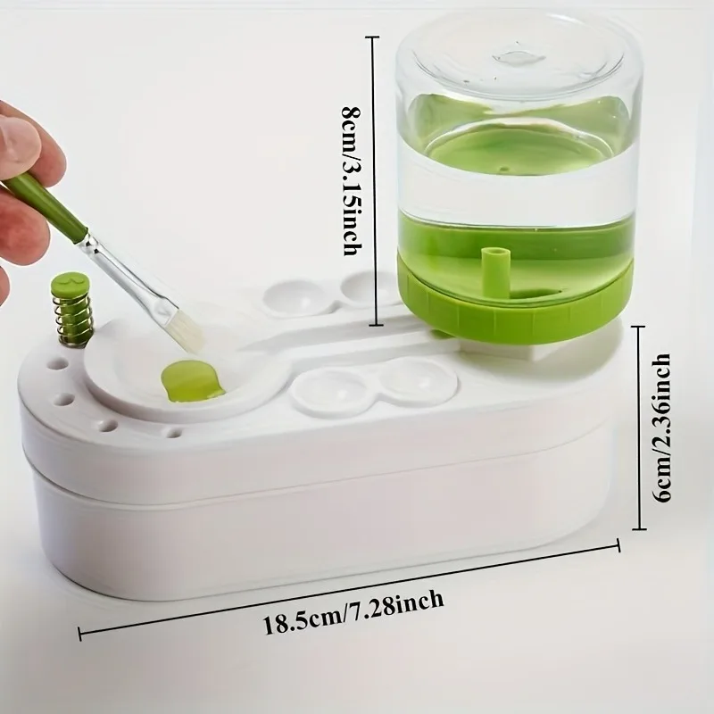 Paint Brush Cleaner Machine-Art Tool Washer with Water Circulation System for Gouache Watercolor Brushes (Student & Artist Use)