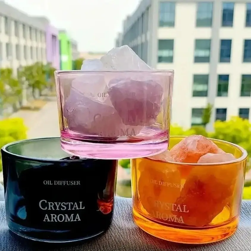 Ensemble d'aromathérapie en cristal naturel pour la maison, échantillon minéral, décoration de chambre et de salon, avec pierre originale de 150g