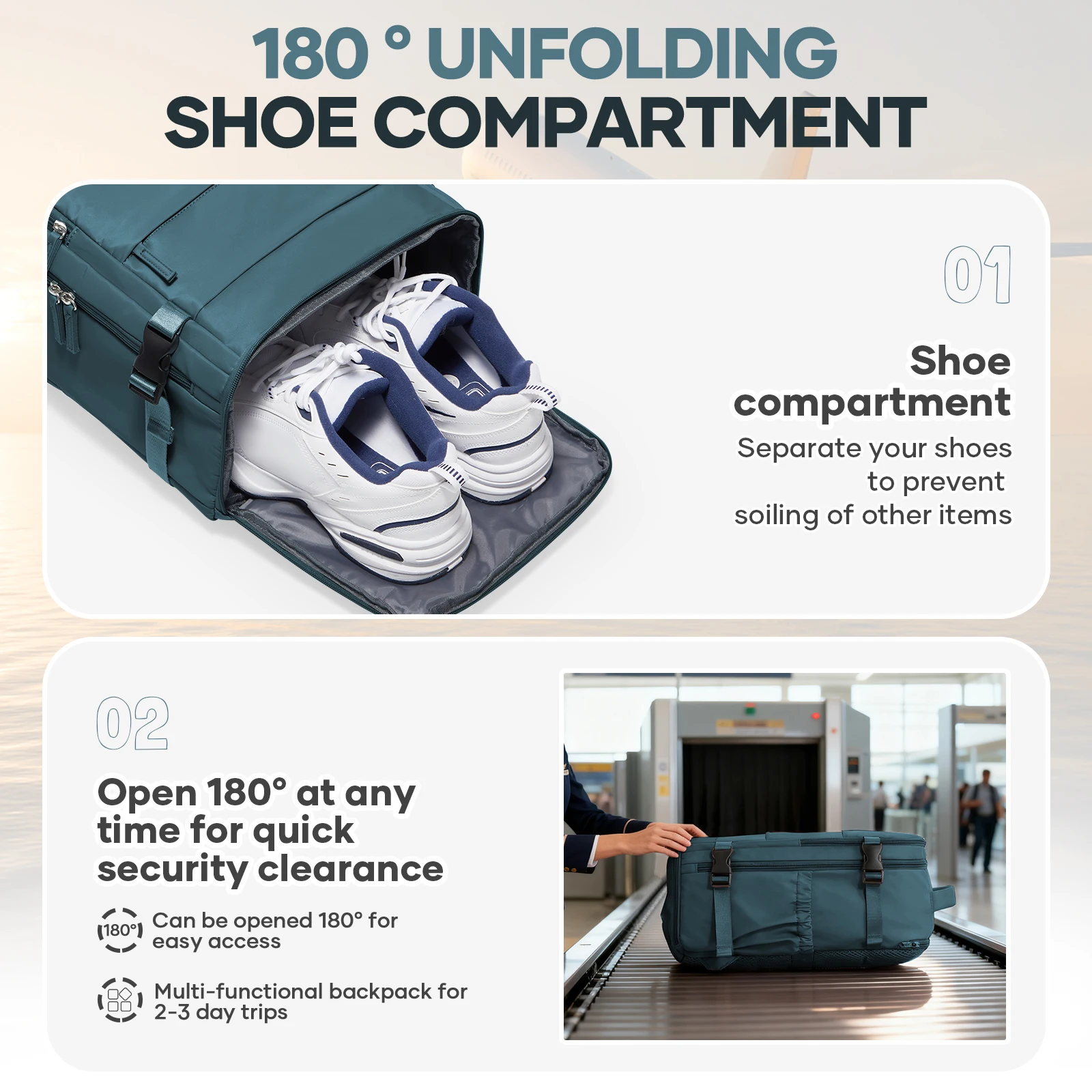 여행용 백팩 40x30x20 기내용 비행기, 기내 수하물 백팩 위즈에어 40x30x20 기내용 남녀 공용 15.6인치 노트북 가방