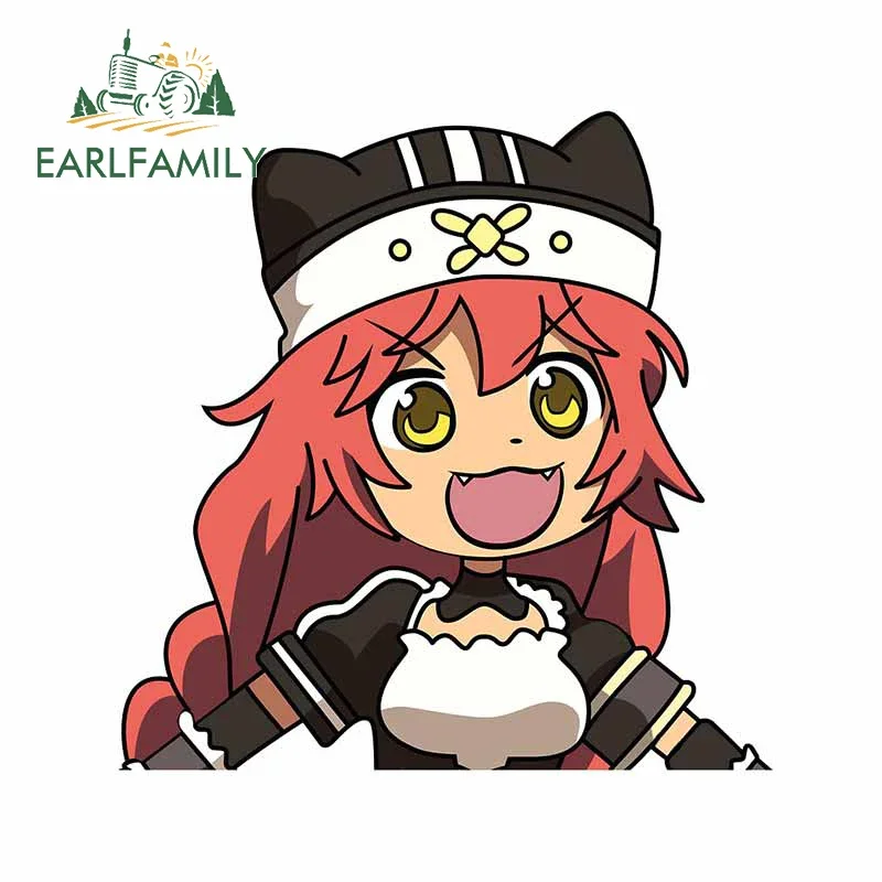 

EARLFAMILY 13 см x 12,7 см для Lupusregina аниме автомобильная наклейка креативная наклейка на окна мотоцикла солнцезащитный крем DIY защита двери автомобиля