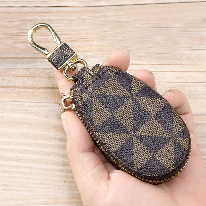 Retro-Schlüsselmappe, Mini-Leder-Geldbörse, Modeaccessoires, Reißverschluss, kleine Tasche, Kopfhörertasche für Damen und Herren