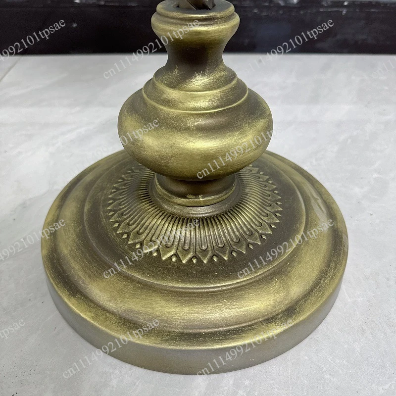 American Retro Bronze Colored Wrought Iron Candlestick Made High Footed Floor Standing Wedding Banquet Decoration Candle Holder