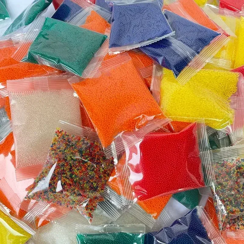 Bulk Large Bag 7- 8mm Water Gel Balls Hard Absorbent Marbles Soak Water Balls Matte Milky White Luminous Bubble Crystal Baby