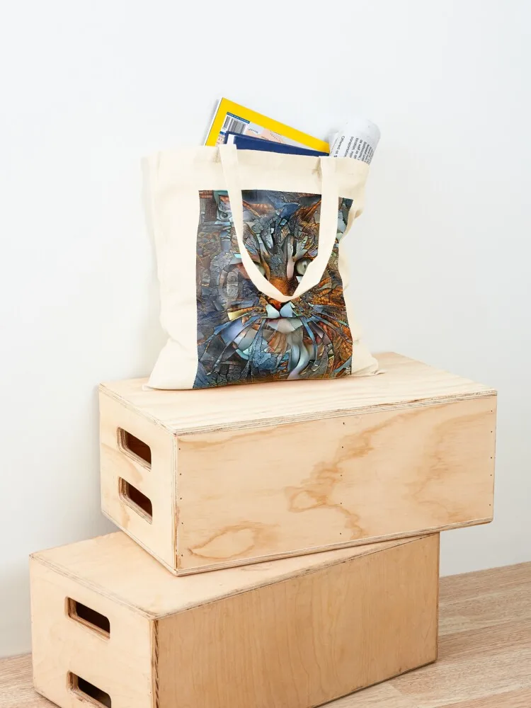 باريس، القط، القط، الدردشة، لوحات ليا روش حمل حقيبة حمل شاشة مخصصة حقائب سيدة الجمالية #4