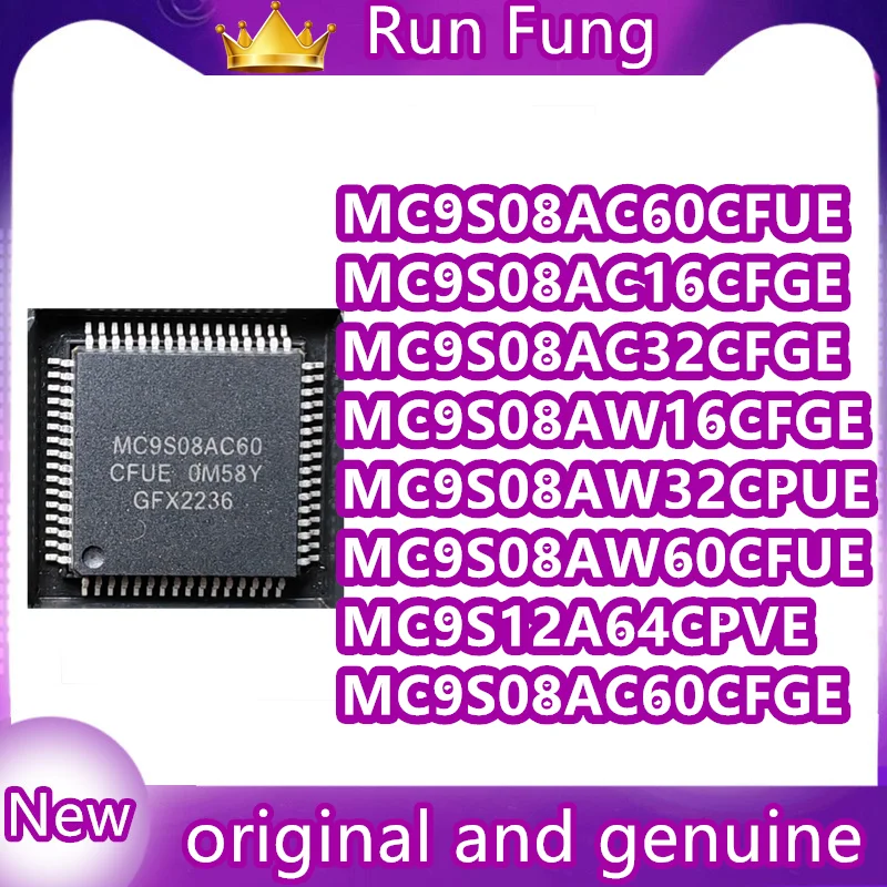 

MC9S08/9S12/A/AC/AW/16/32/60/64/CFGE/CFUE/CPUE/CPVE MC9S08AC60CFGE MC9S12A64CPVE IC-чипсет Новый, в наличии 1 шт./лот