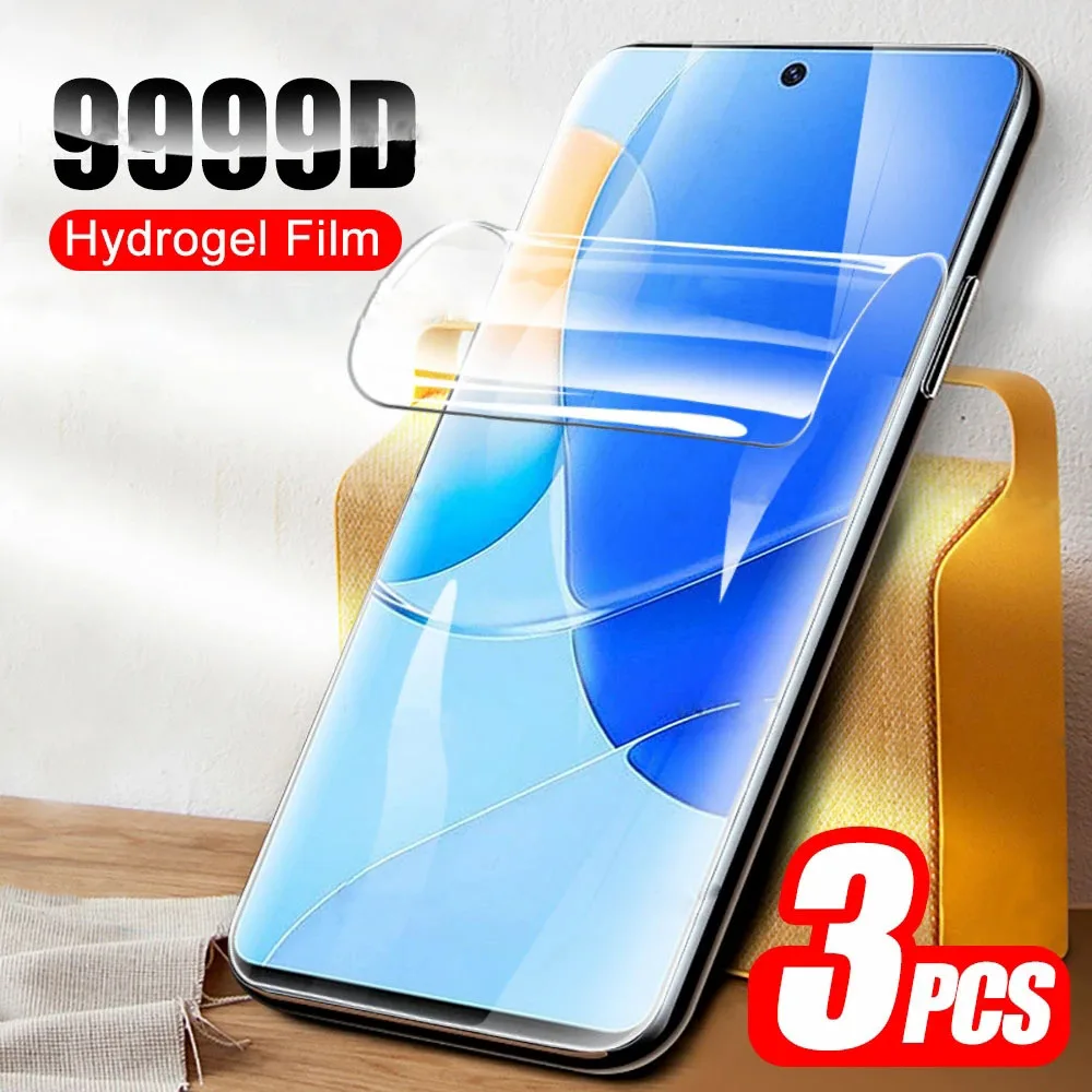 3 шт. полное покрытие для Vivo IQOO Z1 Z1x Z3 Z5 Z5x Z6 Lite Z6x Z7 Z7i Z7x Гидрогелевая пленка защита для экрана Защитная пленка