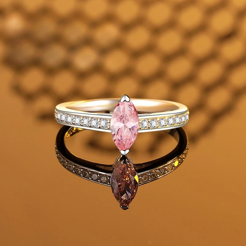 

Изысканный и компактный платиновый искусственный драгоценный камень PT950, камень «конский глаз», женское кольцо с ледяным цветком