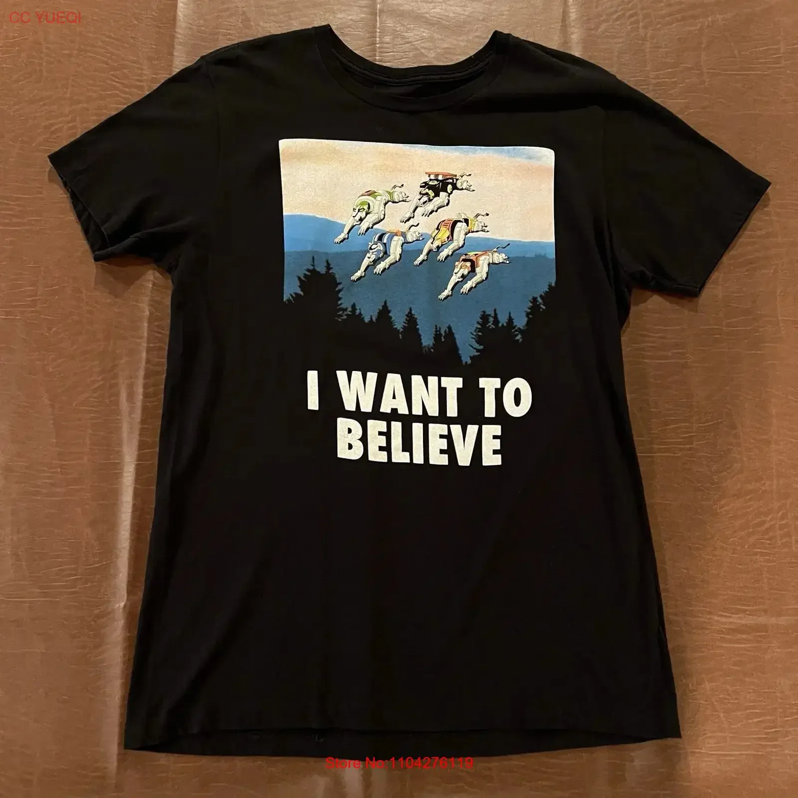 Voltron X Files I Want to Believe T Shirt Size Large Fit Med vintage Washed Top For Everyday Wear Comfortable fashion homme