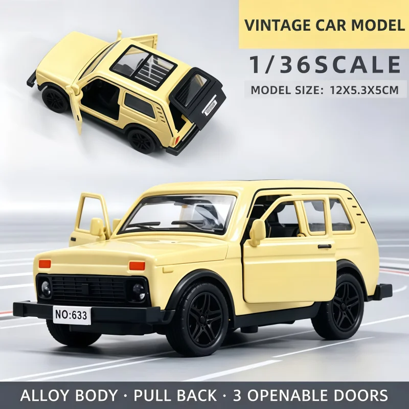 1:36 Alloy Car Model, Reaction Off-Road Car, Three Doors Can Open, Gift Alloy Toy Car view 4